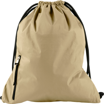 Picture of DRAWSTRING BACKPACK RUCKSACK in Khaki