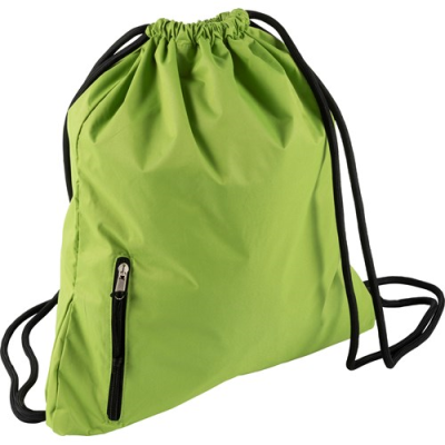 Picture of DRAWSTRING BACKPACK RUCKSACK in Pale Green