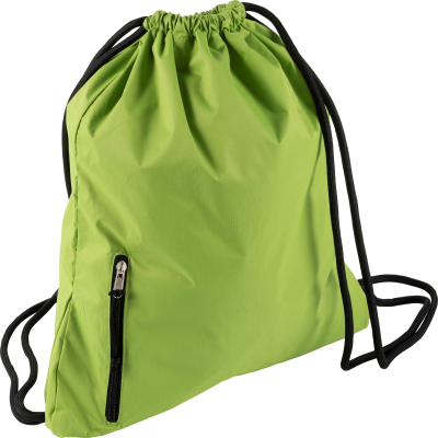 Picture of DRAWSTRING BACKPACK RUCKSACK in Pale Green