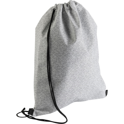 Picture of DRAWSTRING BACKPACK RUCKSACK in Black