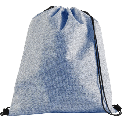 Picture of DRAWSTRING BACKPACK RUCKSACK in Blue