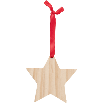 Picture of WOOD STAR in Brown.