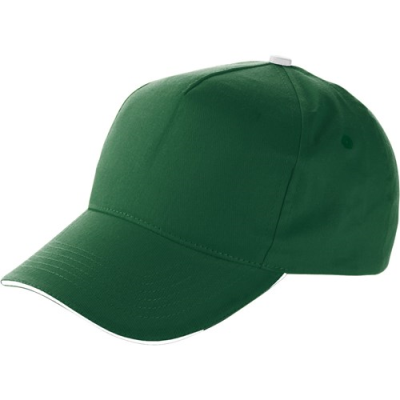 Picture of BASEBALL CAP with Sandwich Peak in Green