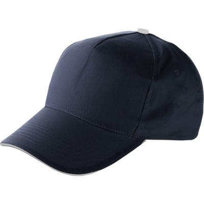 Picture of BASEBALL CAP with Sandwich Peak in Blue