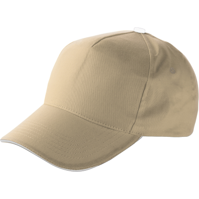 Picture of BASEBALL CAP with Sandwich Peak in Khaki