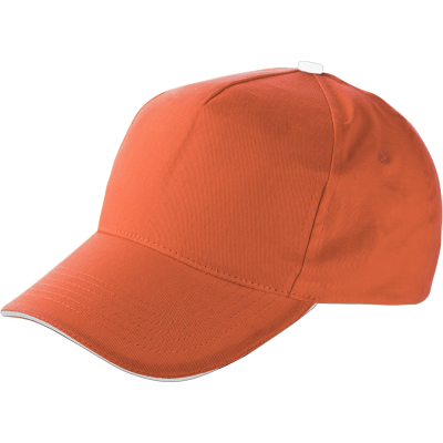 Picture of CAP with Sandwich Peak (Embroidered) in Orange
