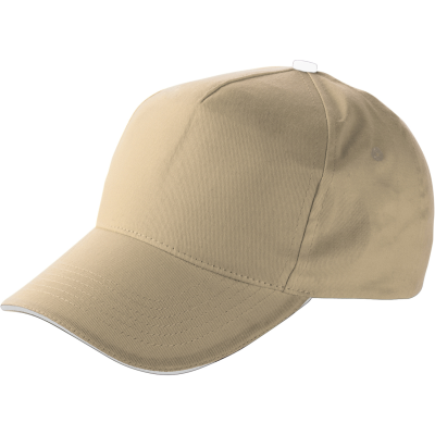 Picture of CAP with Sandwich Peak (Embroidered) in Khaki