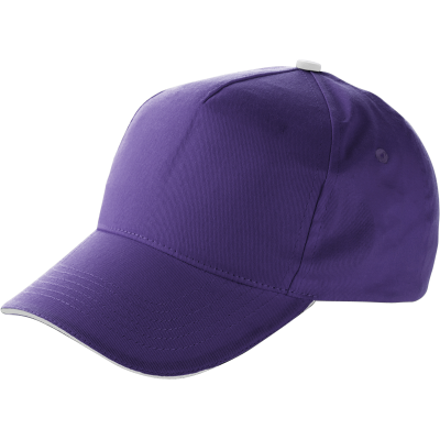 Picture of CAP with Sandwich Peak (Embroidered) in Purple