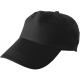 CAP, COTTON TWILL (EMBROIDERED) in Black image 2