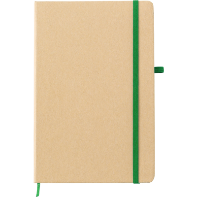 Picture of NOTE BOOK STONE PAPER (APPROX A5) in Green.