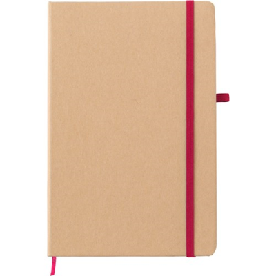 Picture of NOTE BOOK STONE PAPER (APPROX A5) in Red