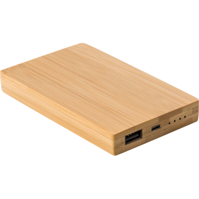 Picture of BAMBOO POWER BANK in Brown