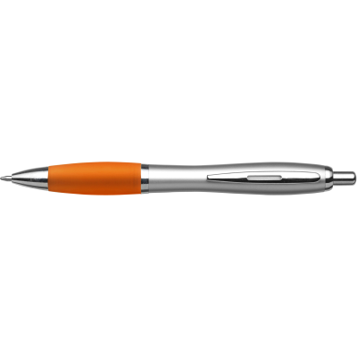 RECYCLED PLASTIC BALL PEN in Orange.