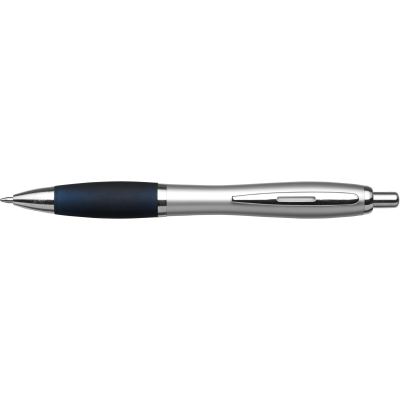 Picture of RECYCLED PLASTIC BALL PEN in Dark Navy.