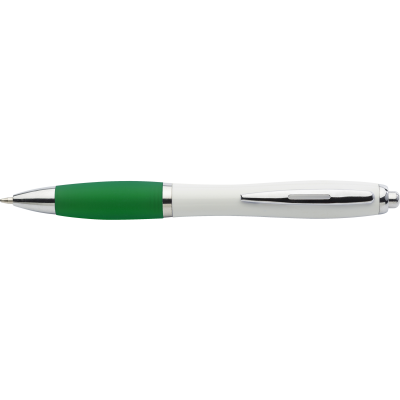 RECYCLED PLASTIC BALL PEN in Green.