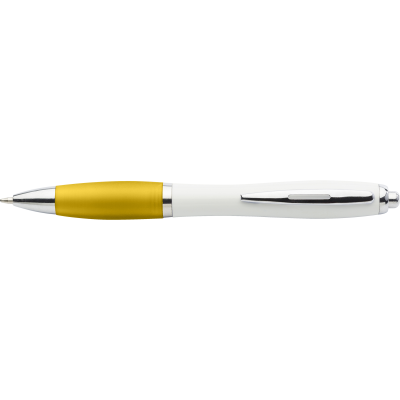 RECYCLED PLASTIC BALL PEN in Yellow.