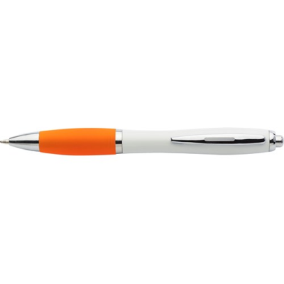 Picture of RECYCLED PLASTIC BALL PEN in Orange.
