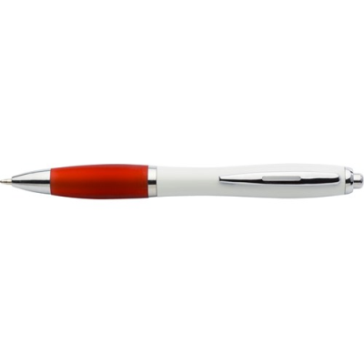 RECYCLED PLASTIC BALL PEN in Red.