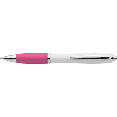 Picture of RECYCLED PLASTIC BALL PEN in Pink.