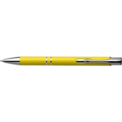 Picture of RECYCLED ALUMINIUM METAL BALL PEN in Yellow.