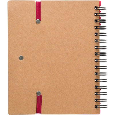 Picture of RECYCLED NOTE BOOK in Red