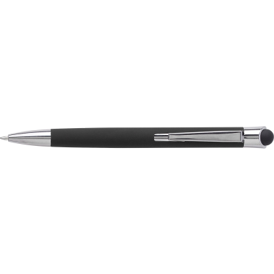 Picture of ALUMINIUM METAL BALL PEN in Black.