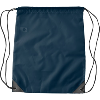 Picture of RPET DRAWSTRING BACKPACK RUCKSACK in Blue