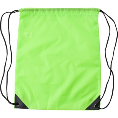 Picture of RPET DRAWSTRING BACKPACK RUCKSACK in Lime