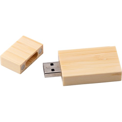 Picture of BAMBOO USB DRIVE in Beige