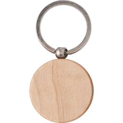 Picture of WOOD KEY HOLDER KEYRING in Brown