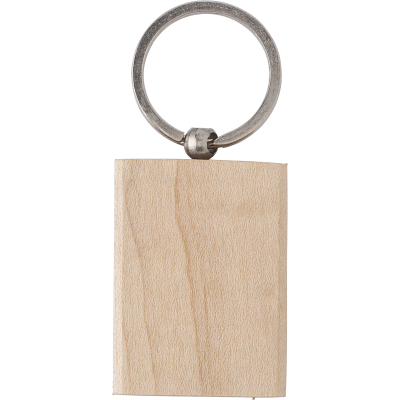 Picture of THE TEY - WOOD KEY HOLDER KEYRING in Brown