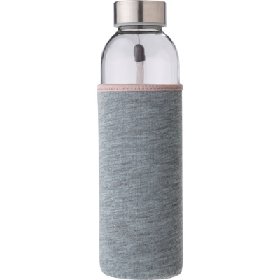 Picture of GLASS BOTTLE with Sleeve (500Ml) in Grey