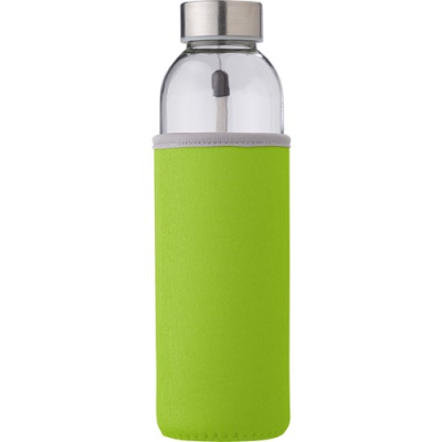 Picture of GLASS BOTTLE with Sleeve (500Ml) in Lime