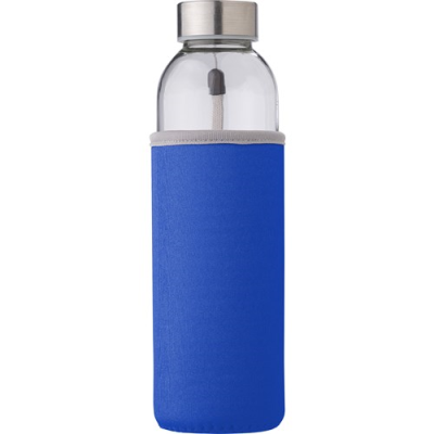 Picture of GLASS BOTTLE with Sleeve (500Ml) in Cobalt Blue