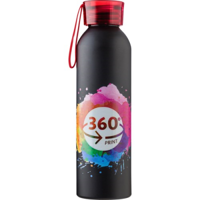 Picture of ALUMINIUM METAL BOTTLE (650ML) SINGLE WALLED in Red