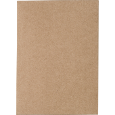 Picture of CORK AND LINEN NOTE BOOK (APPROX A5) in Brown.