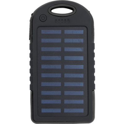 Picture of SOLAR POWER BANK in Black.