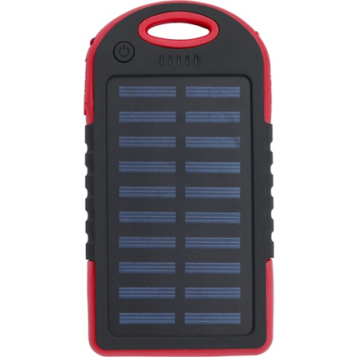 Picture of SOLAR POWER BANK in Red.