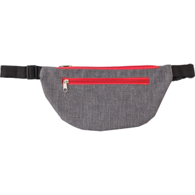 Picture of POLYESTER (300D) WAIST BAG in Red.
