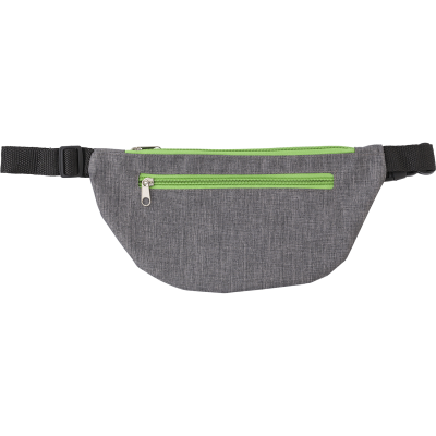 Picture of POLYESTER (300D) WAIST BAG in Lime.