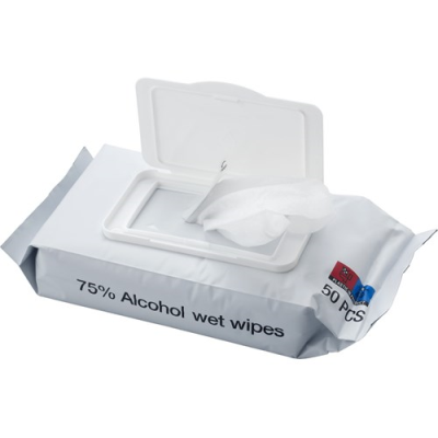 Picture of WET TISSUE (75% ALCOHOL) in White