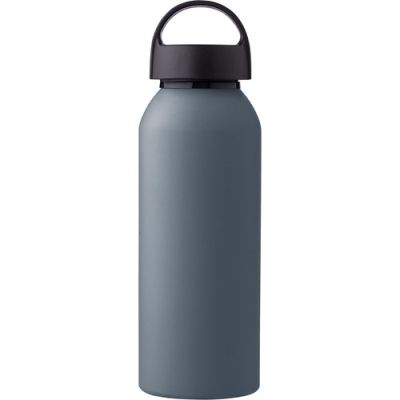Picture of RECYCLED ALUMINIUM METAL BOTTLE (500 ML) SINGLE WALLED in Grey.