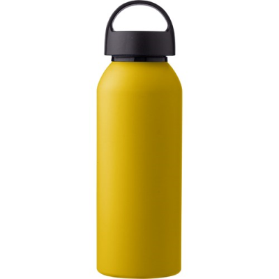 Picture of RECYCLED ALUMINIUM METAL BOTTLE (500 ML) SINGLE WALLED in Yellow.
