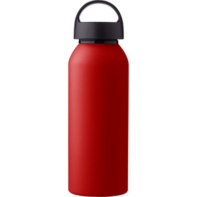 Picture of RECYCLED ALUMINIUM METAL BOTTLE (500 ML) SINGLE WALLED in Red.