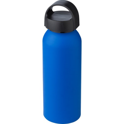 Picture of RECYCLED ALUMINIUM METAL BOTTLE (500 ML) SINGLE WALLED in Cobalt Blue.