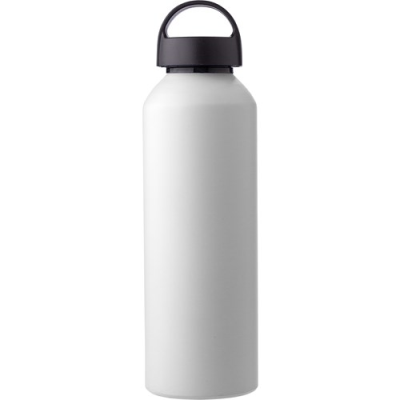Picture of RECYCLED ALUMINIUM METAL BOTTLE (800 ML) SINGLE WALLED in White.