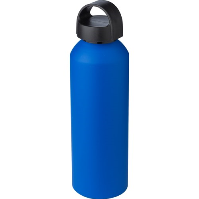 Picture of RECYCLED ALUMINIUM METAL BOTTLE (800 ML) SINGLE WALLED in Cobalt Blue.