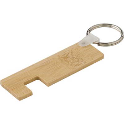 Picture of BAMBOO KEY AND MOBILE PHONE HOLDER in Brown