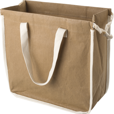 Picture of KRAFT SHOPPER TOTE BAG in Brown.