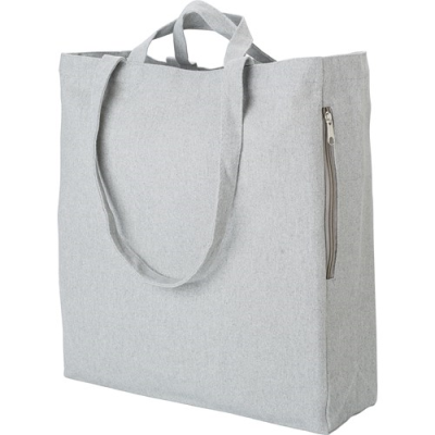 Picture of RECYCLED COTTON BAG in Grey.